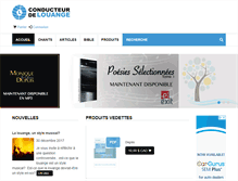 Tablet Screenshot of conducteurdelouange.com